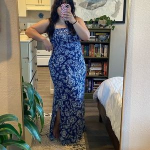 Floral Smoked Maxi Dress